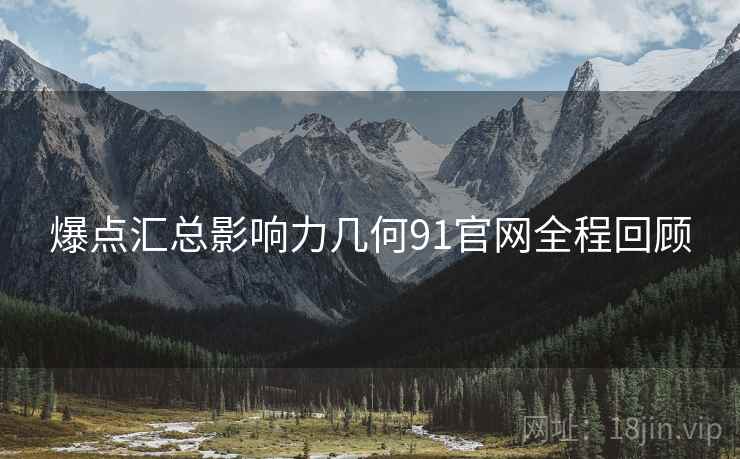 爆点汇总影响力几何91官网全程回顾