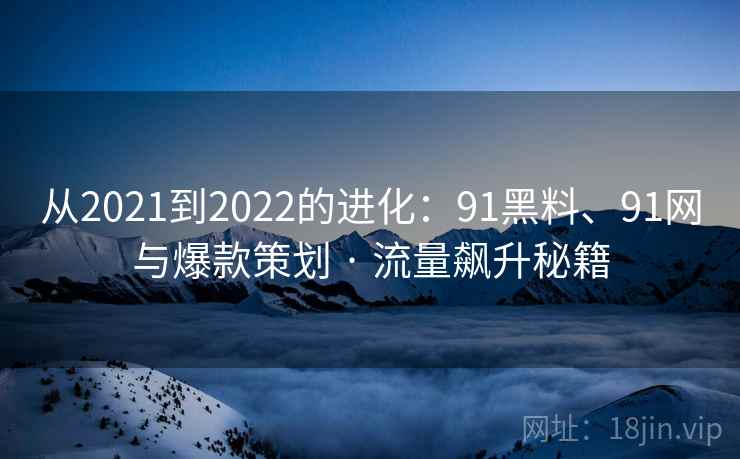 从2021到2022的进化：91黑料、91网与爆款策划 · 流量飙升秘籍