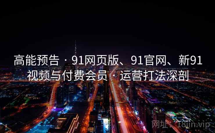 高能预告 · 91网页版、91官网、新91视频与付费会员 · 运营打法深剖