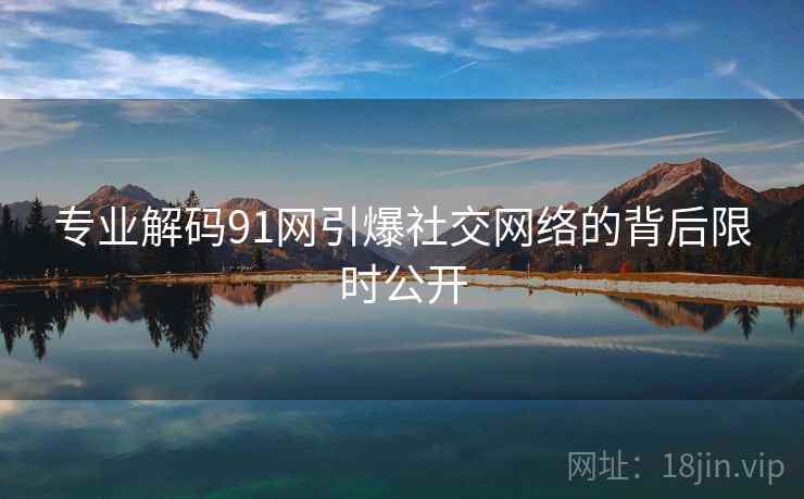 专业解码91网引爆社交网络的背后限时公开