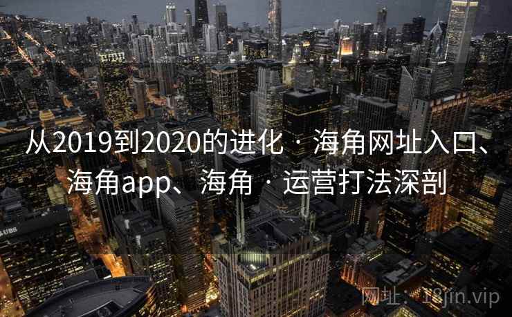 从2019到2020的进化 · 海角网址入口、海角app、海角 · 运营打法深剖