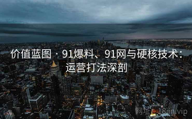 价值蓝图 · 91爆料、91网与硬核技术：运营打法深剖