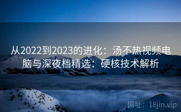 从2022到2023的进化：汤不热视频电脑与深夜档精选：硬核技术解析