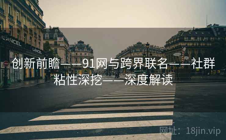 创新前瞻——91网与跨界联名——社群粘性深挖——深度解读