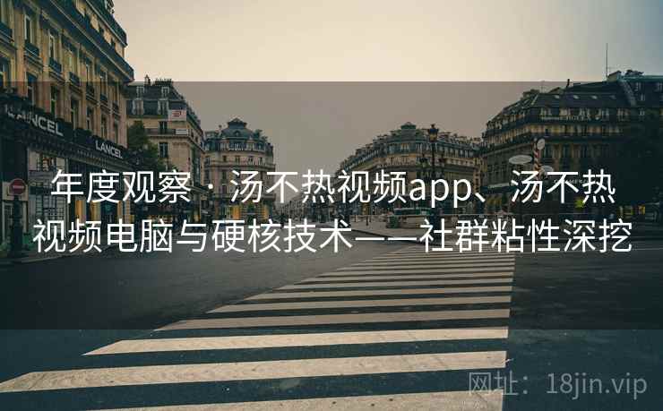 年度观察 · 汤不热视频app、汤不热视频电脑与硬核技术——社群粘性深挖